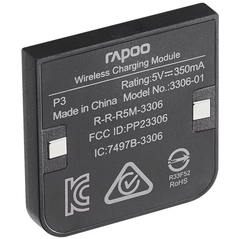 Rapoo P3 Módulo De Carga De Ratón Inalámbrico Compatible Con Protocolo De Carga Inalámbrica QI Para La Serie VT9PRO MT760 VT0