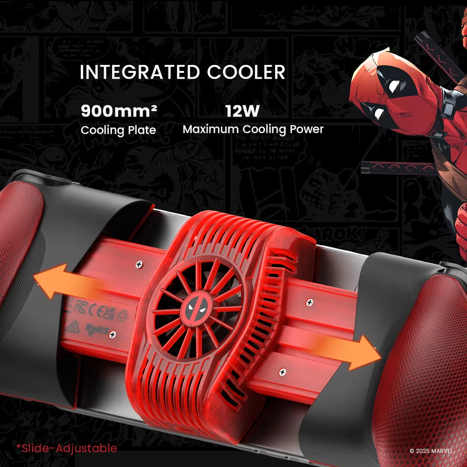 GameSir X3 Pro Deadpool – Gamepad Edición Limitada Marvel, Controlador Móvil Android USB-C con Joysticks Hall