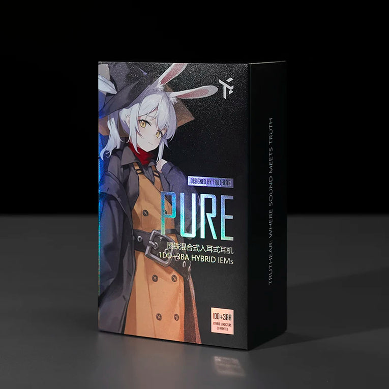 TRUTHEAR Pure | Auriculares In-Ear Híbridos 1DD + 3BA con Cable Desmontable 0,78 mm – Enchufe 3,5 mm