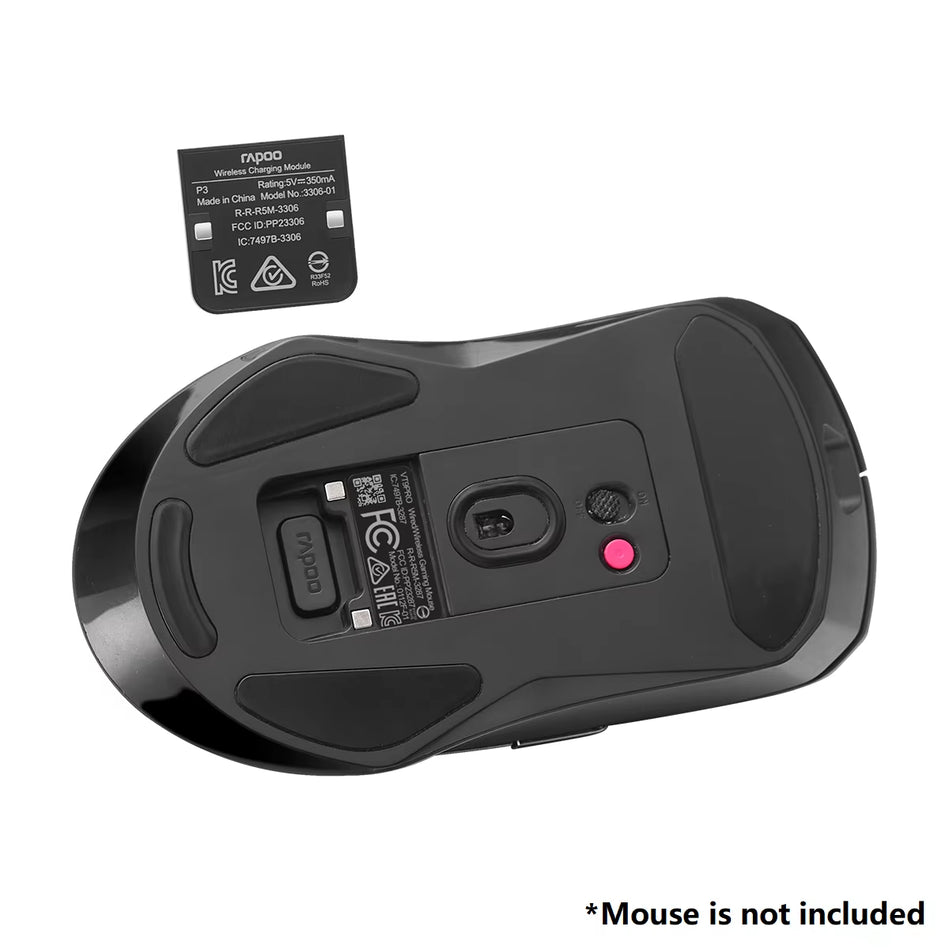 Rapoo P3 Módulo De Carga De Ratón Inalámbrico Compatible Con Protocolo De Carga Inalámbrica QI Para La Serie VT9PRO MT760 VT0