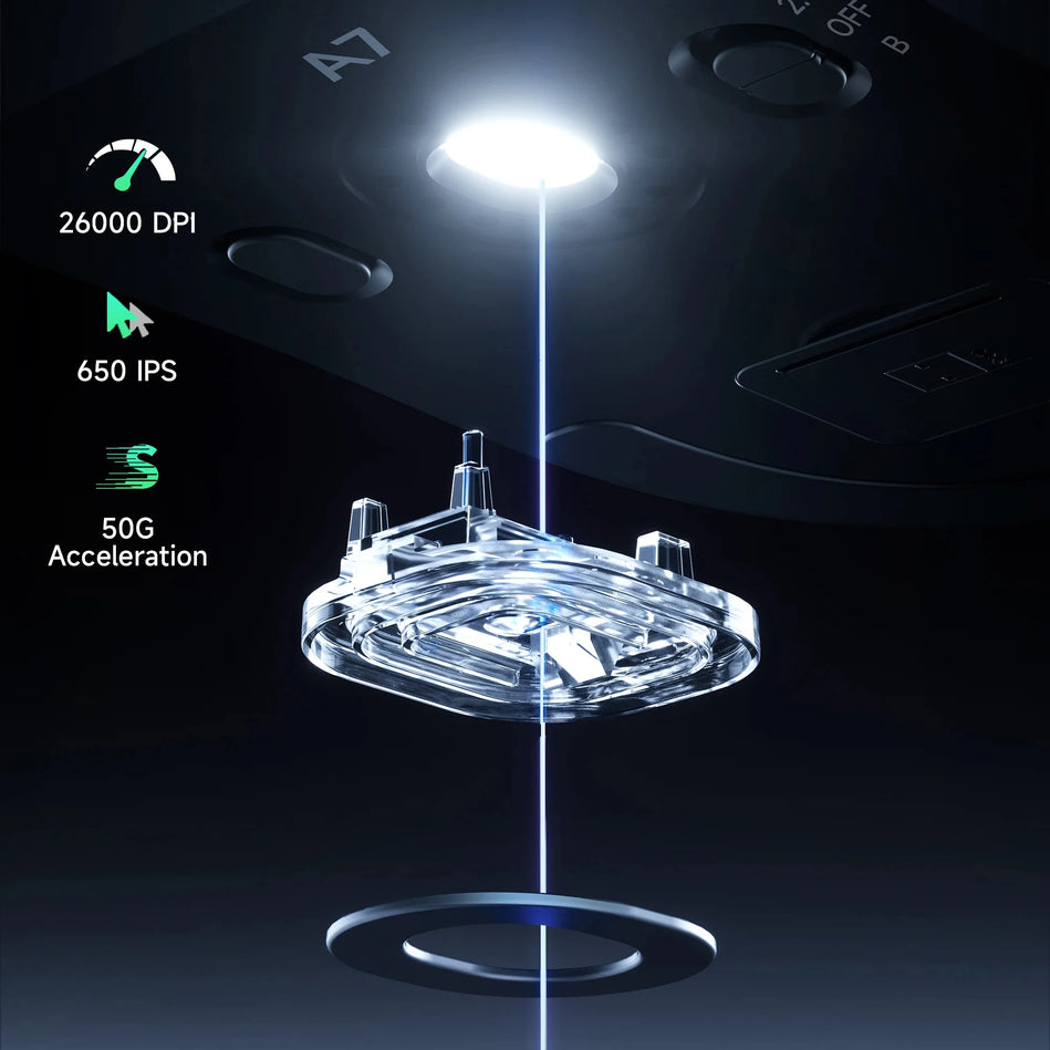 MCHOSE A7 Inalámbrico PAW3950