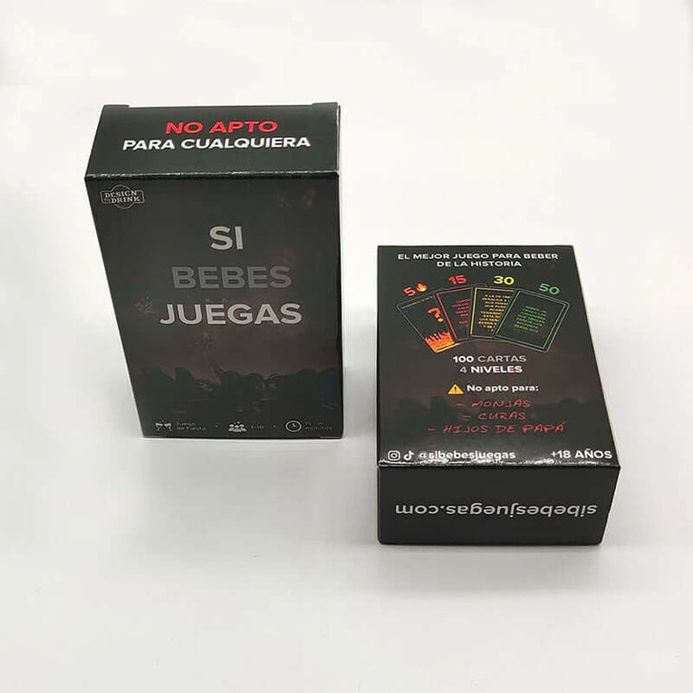 Si bebes juegas - juego de cartas para fiesta