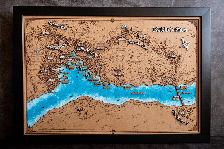 Mapa en madera de diferentes sagas - Miura Vault