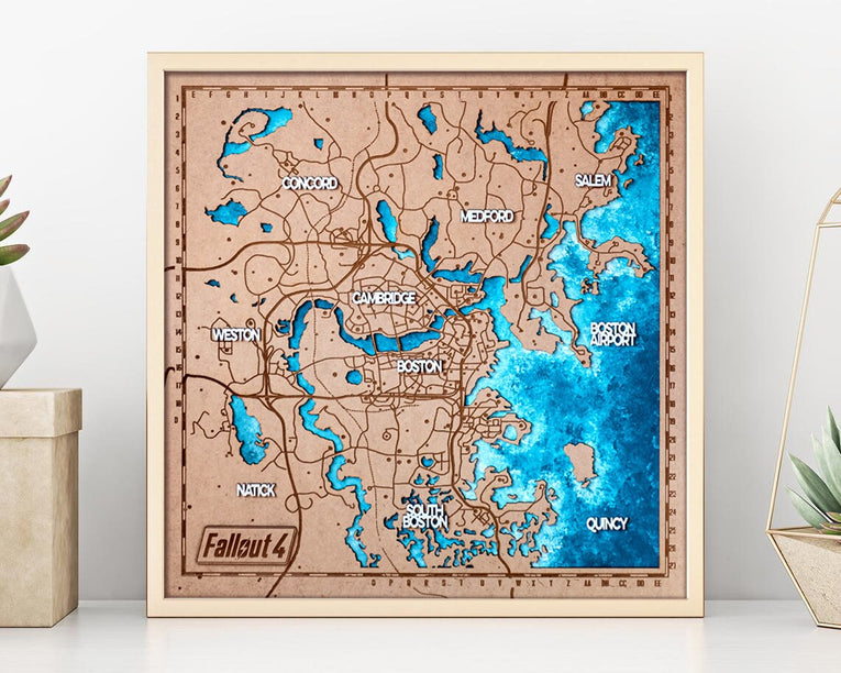 Mapa en madera de diferentes sagas - Miura Vault
