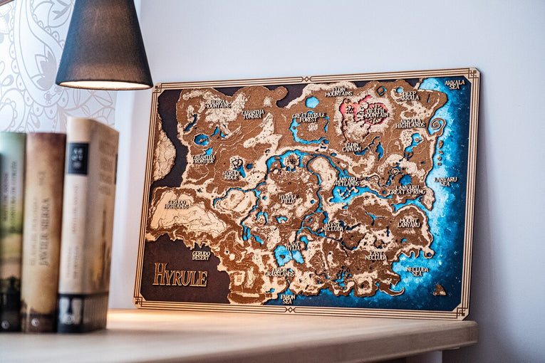 Mapa en madera de diferentes sagas - Miura Vault