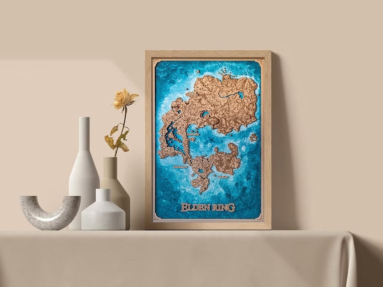 Mapa en madera de diferentes sagas - Miura Vault