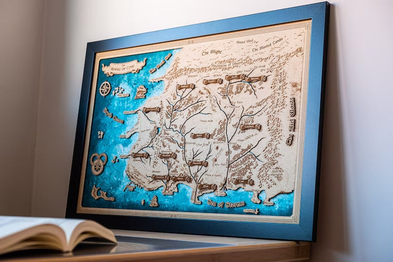 Mapa en madera de diferentes sagas - Miura Vault