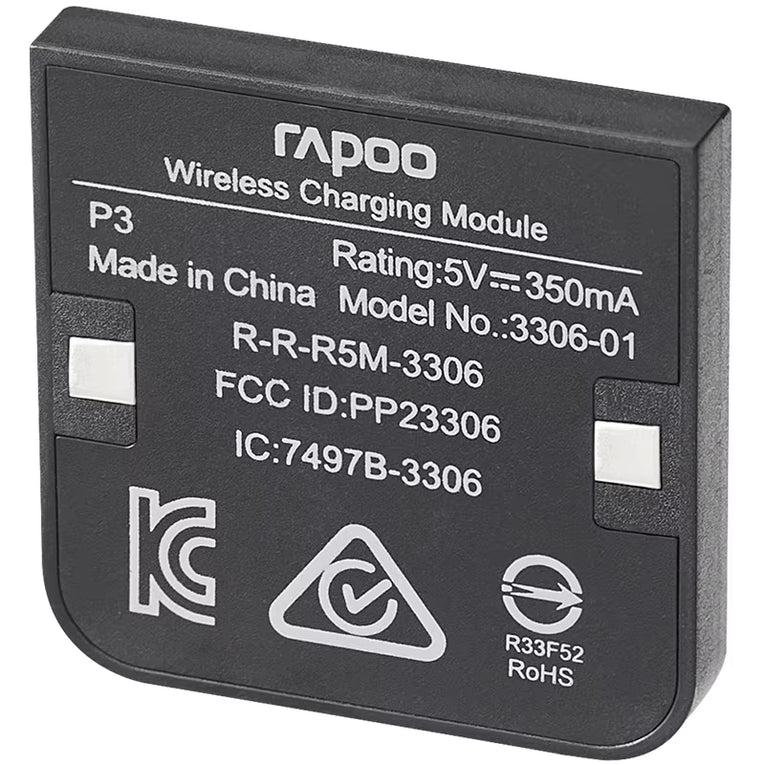 Rapoo P3 Módulo De Carga De Ratón Inalámbrico Compatible Con Protocolo De Carga Inalámbrica QI Para La Serie VT9PRO MT760 VT0
