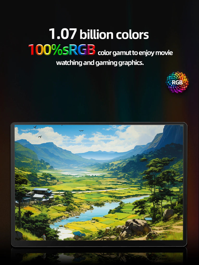 ZSUS Monitor Portátil 14” 2K (2160×1440, 60Hz) – Pantalla Externa para PC, Laptop, Xbox, PS4/PS5, Switch y Móvil