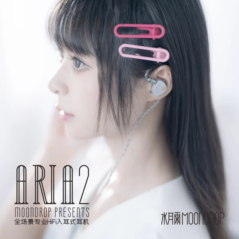 Moondrop Aria 2 | Auriculares In-Ear Hi-Fi con Cable Desmontable 0,78 mm – 3,5/4,4 mm