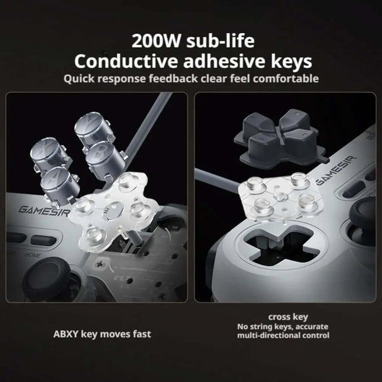 Gamesir T3 Lite Mando Con Cable De Efecto Hall Con Joystick Para Pc/Steam/Switch