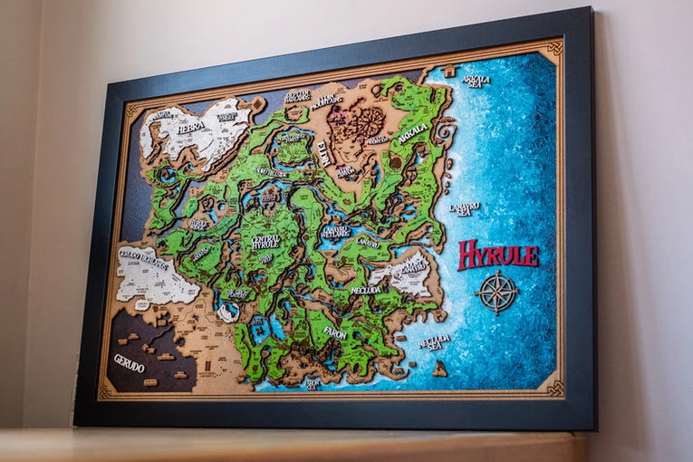 Mapa en madera de diferentes sagas - Miura Vault