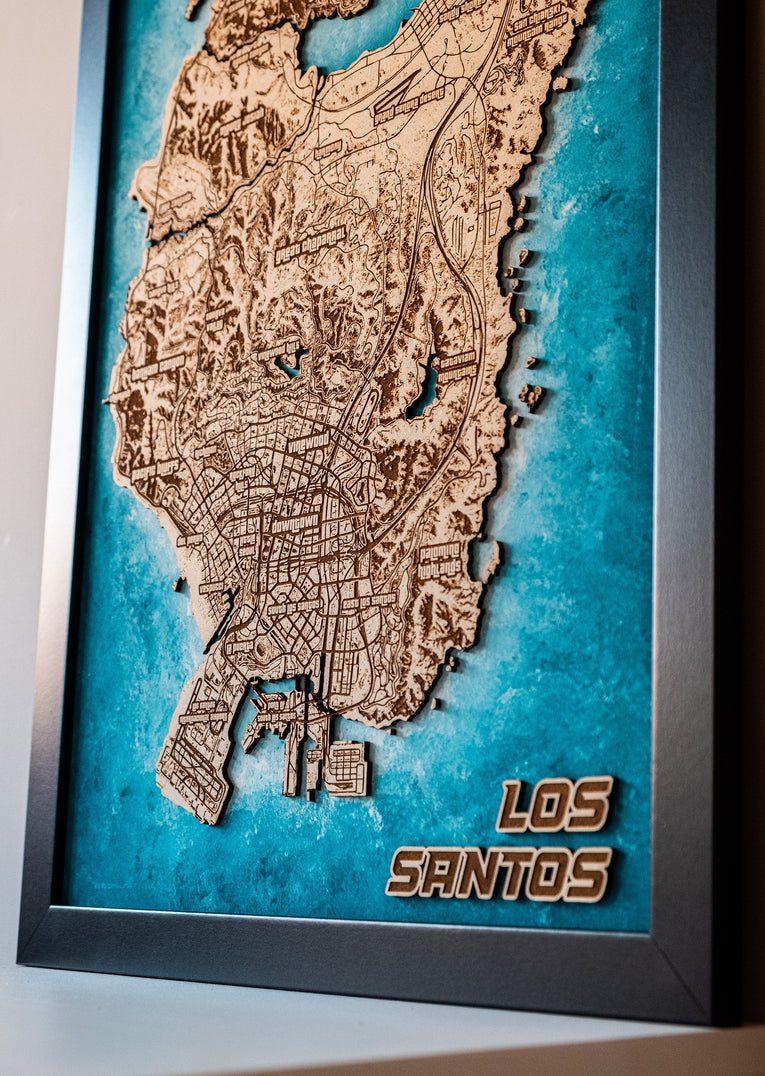 Mapa en madera de diferentes sagas - Miura Vault