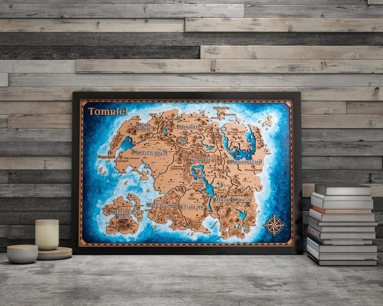 Mapa en madera de diferentes sagas - Miura Vault