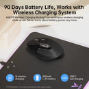 Rapoo MT760 Ratón Inalámbrico Recargable Multimodo Ergonómico 4000 DPI Compatible Con Hasta 4 Dispositivos Ratón Bluetooth