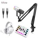 Kit De Audio Para Micrófono/Mezclador/Auriculares Para Retransmisión Am8/H9/Sc3 FIFINE 