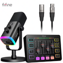 Kit De Audio Para Micrófono/Mezclador/Auriculares Para Retransmisión Am8/H9/Sc3 FIFINE 