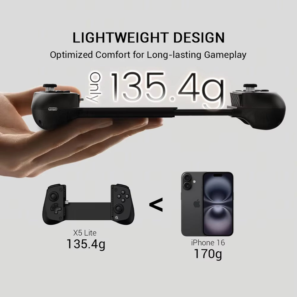 Gamesir X5 Lite Para Android Y Iphone, Mando De Efecto Hall, Mando Portátil Para Juegos
