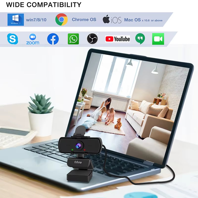 Fifine K420 Cámara Web Full HD 1440P