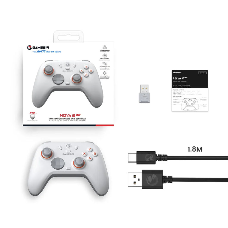 Gamesir Nova 2 Lite Mando Para PC Nintendo Switch 2 Controlador Inalámbrico Hall Trigger Mecánico