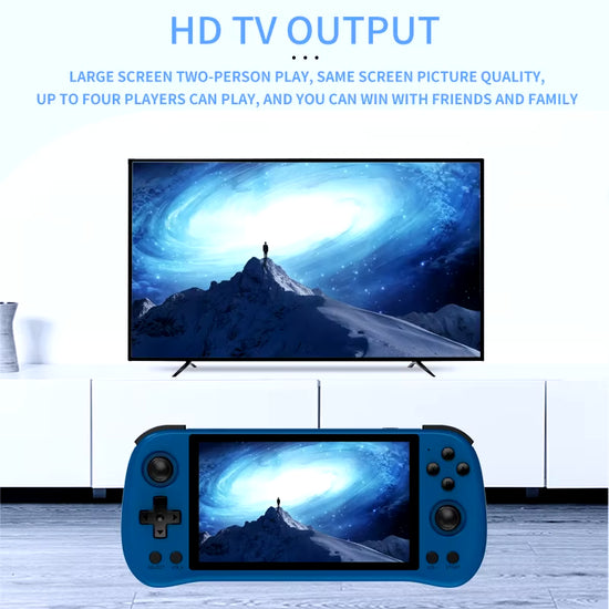 Powkiddy-Consola De Juegos Portátil X55, Dispositivo Retro De Código Abierto Con Pantalla IPS De 5,5 Pulgadas, 1280X720, RK3566
