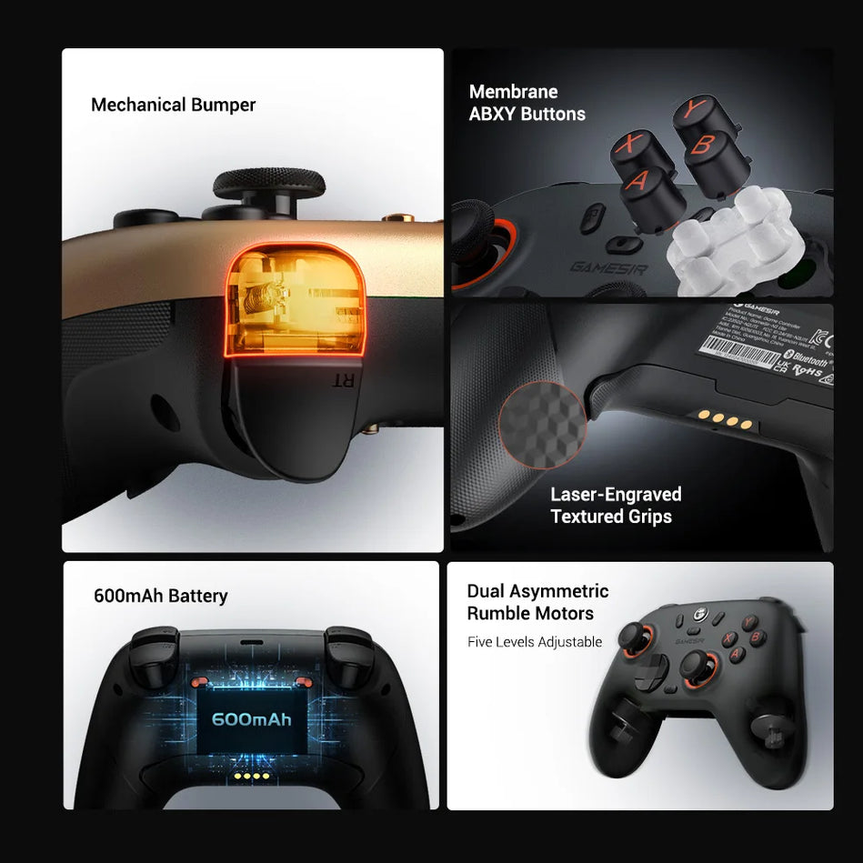 Gamesir Nova 2 Lite Mando Para PC Nintendo Switch 2 Controlador Inalámbrico Hall Trigger Mecánico