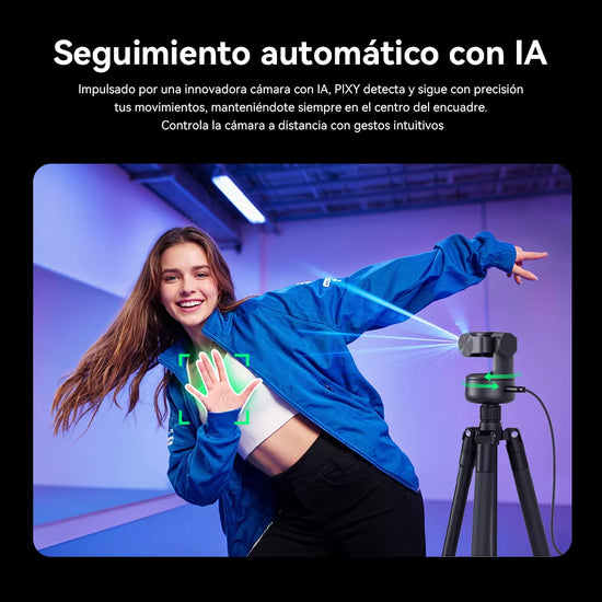 Cámara Web 4K EMEET PIXY Cámara De Vídeo De Seguimiento IA De Doble Cámara Con Sensor Sony Control y Enfoque Automático