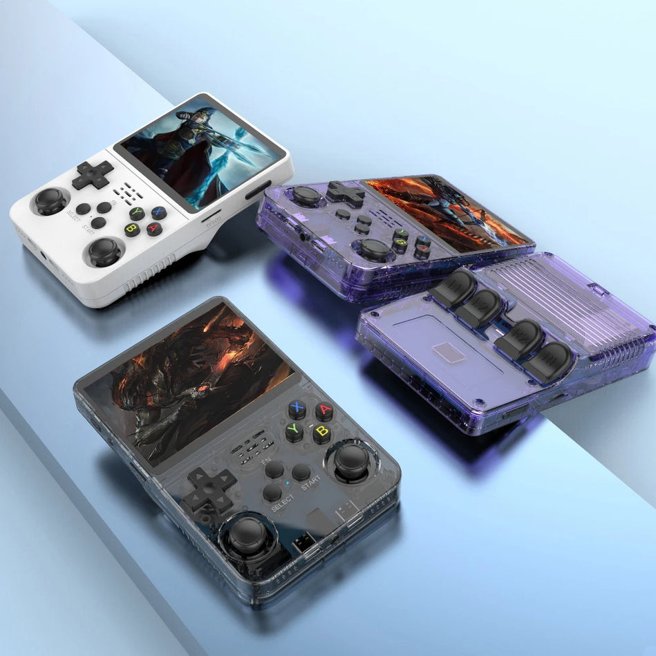 Consola De Videojuegos Portátil Retro R36S, Sistema Linux, Pantalla IPS De 3,5 Pulgadas