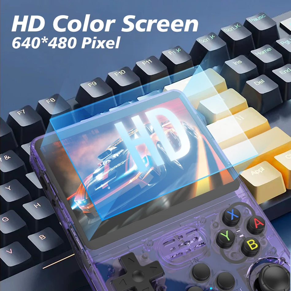 Consola De Videojuegos Portátil Retro R36S, Sistema Linux, Pantalla IPS De 3,5 Pulgadas