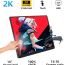 ZSUS Monitor Portátil 14” 2K (2160×1440, 60Hz) – Pantalla Externa para PC, Laptop, Xbox, PS4/PS5, Switch y Móvil