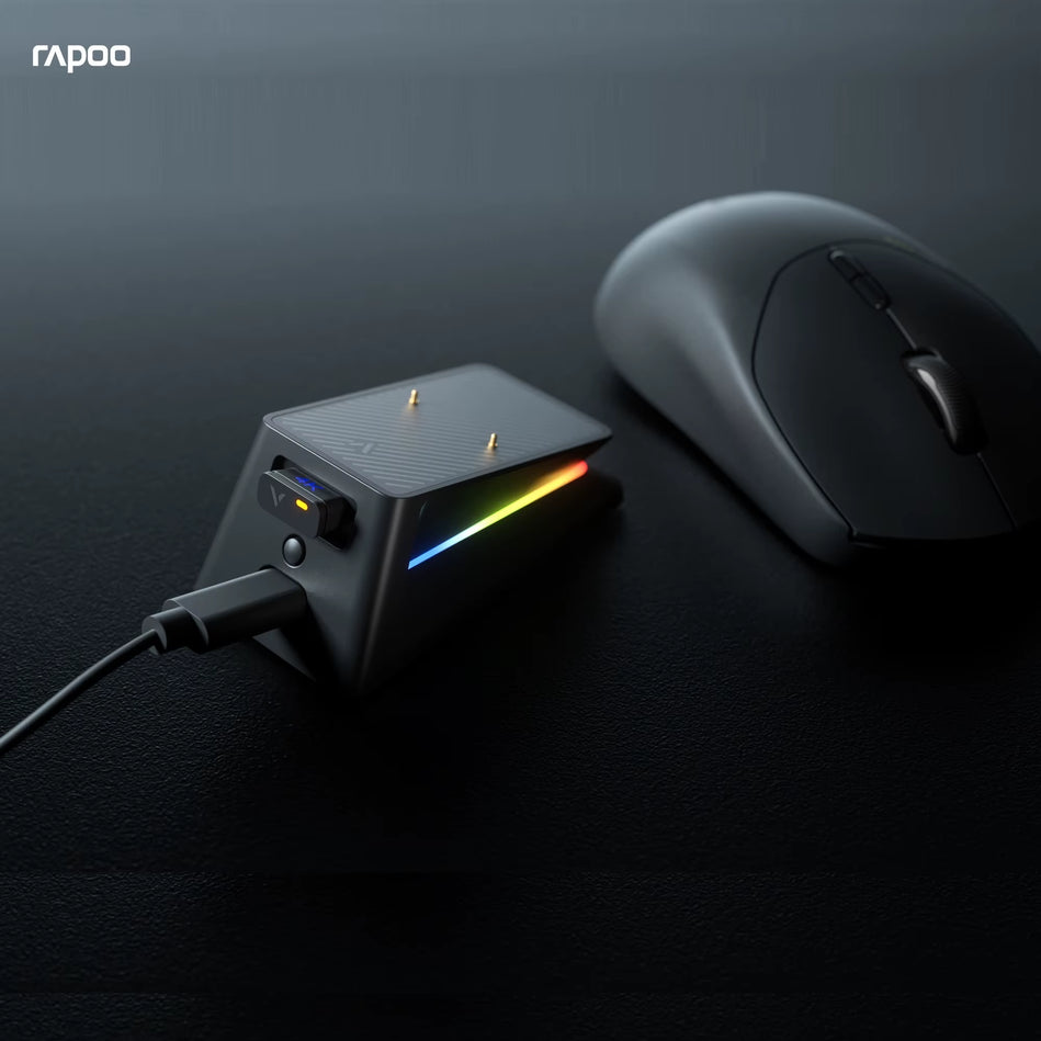 Rapoo P5 RGB Illusion - Base De Carga De Contacto Con Retroiluminación 