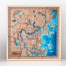 Mapa en madera de diferentes sagas - Miura Vault