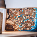 Mapa en madera de diferentes sagas - Miura Vault