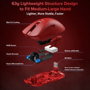 Delux M900 PRO - Ratón Inalámbrico Para Juegos , Ergonómico, 8K, Velocidad De Orolling PAW3395 BK3633