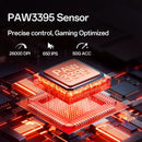 Delux M900Mini PRO - Ratón Inalámbrico Gaming  Ergonómico, Ultraligero, 40G, PAW3395, 8K Hz, Para Manos Medianas a Pequeñas