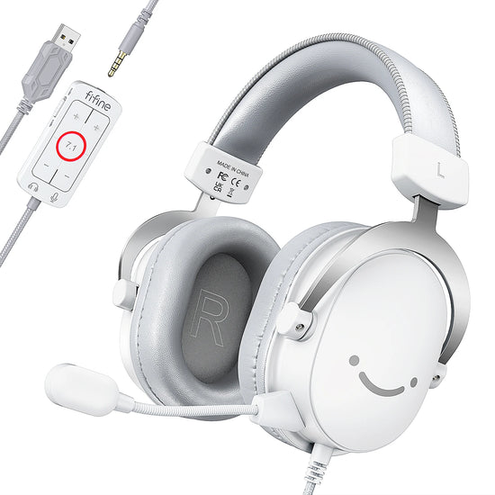 Fifine Ampligame H9 -Auriculares Para Juegos USB Con Sonido Envolvente 7,1/Conector De 3,5Mm/Micrófono