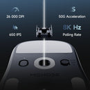 MCHOSE A7 V2 Ratón Inalámbrico Ligero 8000Hz, PAW3950 TI