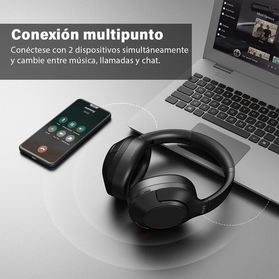  FIFINE X3 - Auriculares Inalámbricos Bluetooth Con Cancelación De Ruido