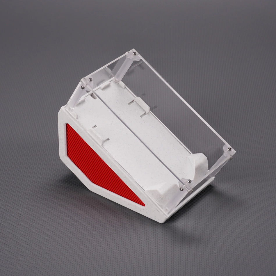 Caja de presentación y almacenamiento a prueba de polvo para ratón – Vitrina acrílica con impresión 3D