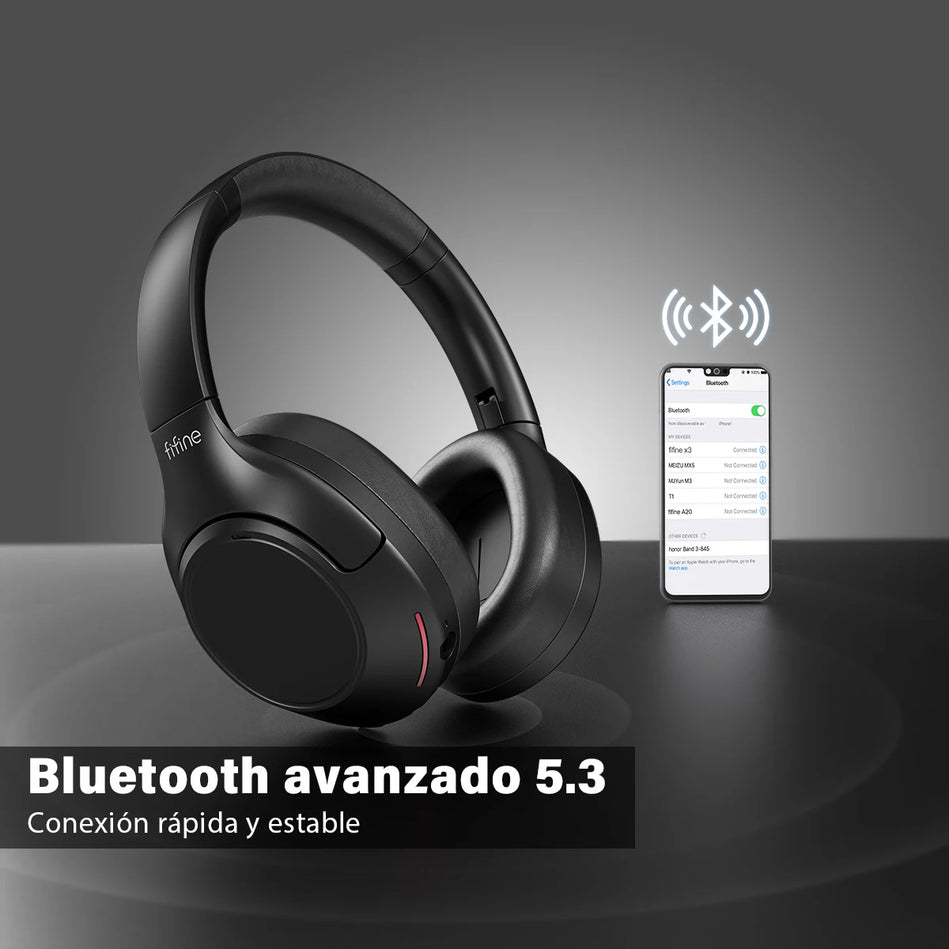  FIFINE X3 - Auriculares Inalámbricos Bluetooth Con Cancelación De Ruido