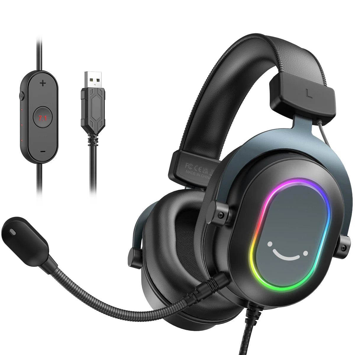 Fifine H6 Dynamic RGB Gaming Headset - Miura Vault