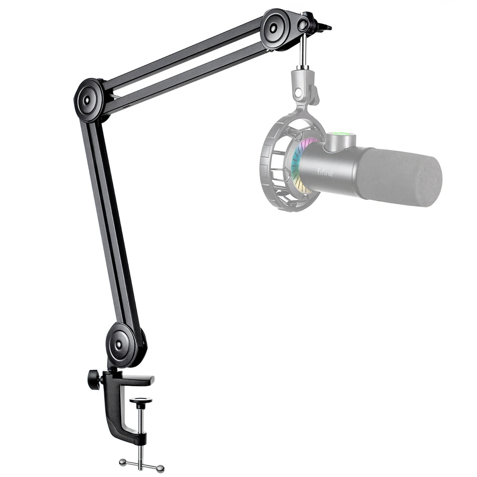 Fifine Soporte De Brazo De Micrófono Ajustable, Brazo De Alta Resistencia, Tijera De Suspensión, Para Grabación De Podcasting
