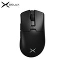 Delux M900Mini PRO - Ratón Inalámbrico Gaming  Ergonómico, Ultraligero, 40G, PAW3395, 8K Hz, Para Manos Medianas a Pequeñas