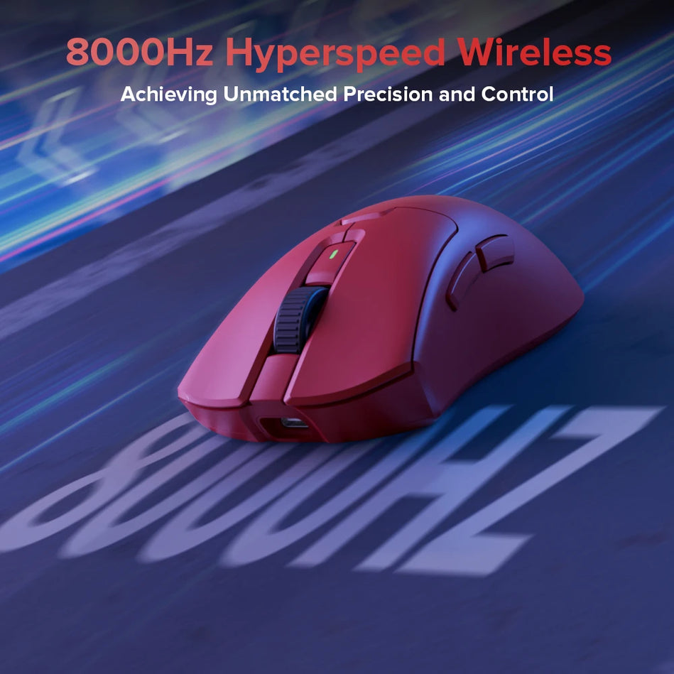 Delux M900 PRO - Ratón Inalámbrico Para Juegos , Ergonómico, 8K, Velocidad De Orolling PAW3395 BK3633