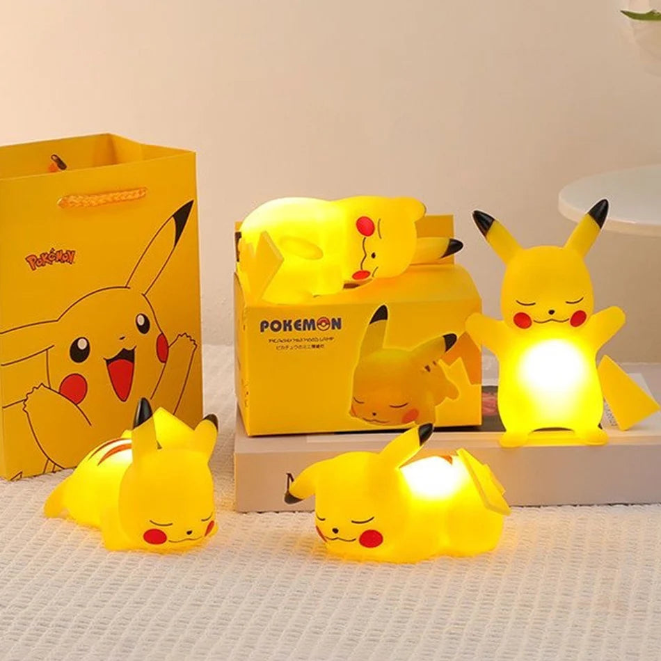 Luz De Noche De Pokémon Pikachu, Luz Suave De Anime, Luz LED Para Cabecera De Dormitorio, Decoración De Habitación, Regalo De Juguete Para Niños De Navidad