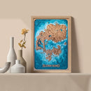 Mapa en madera de diferentes sagas - Miura Vault