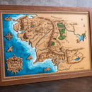 Mapa en madera de diferentes sagas - Miura Vault
