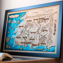 Mapa en madera de diferentes sagas - Miura Vault