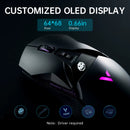 Rapoo VT950PRO Inalámbrico/Con Cable 2,4 Ghz Ergonómico Óptico 26000DPI RGB Ratón Para Juegos PAW3395 Sensor Compatible Con Carga Inalámbrica Qi
