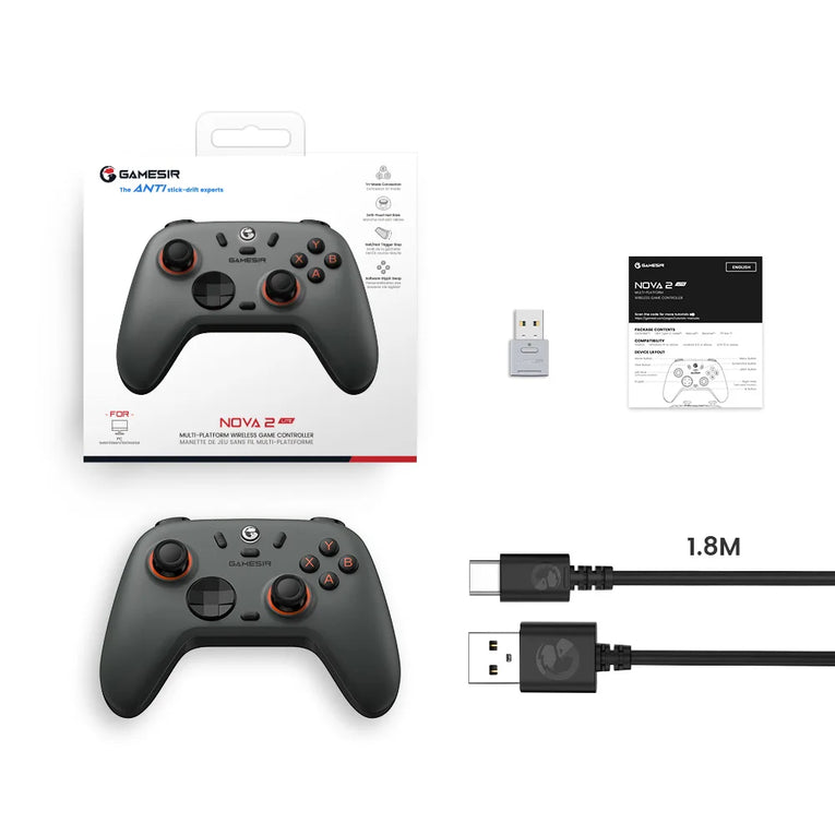 Gamesir Nova 2 Lite Mando Para PC Nintendo Switch 2 Controlador Inalámbrico Hall Trigger Mecánico